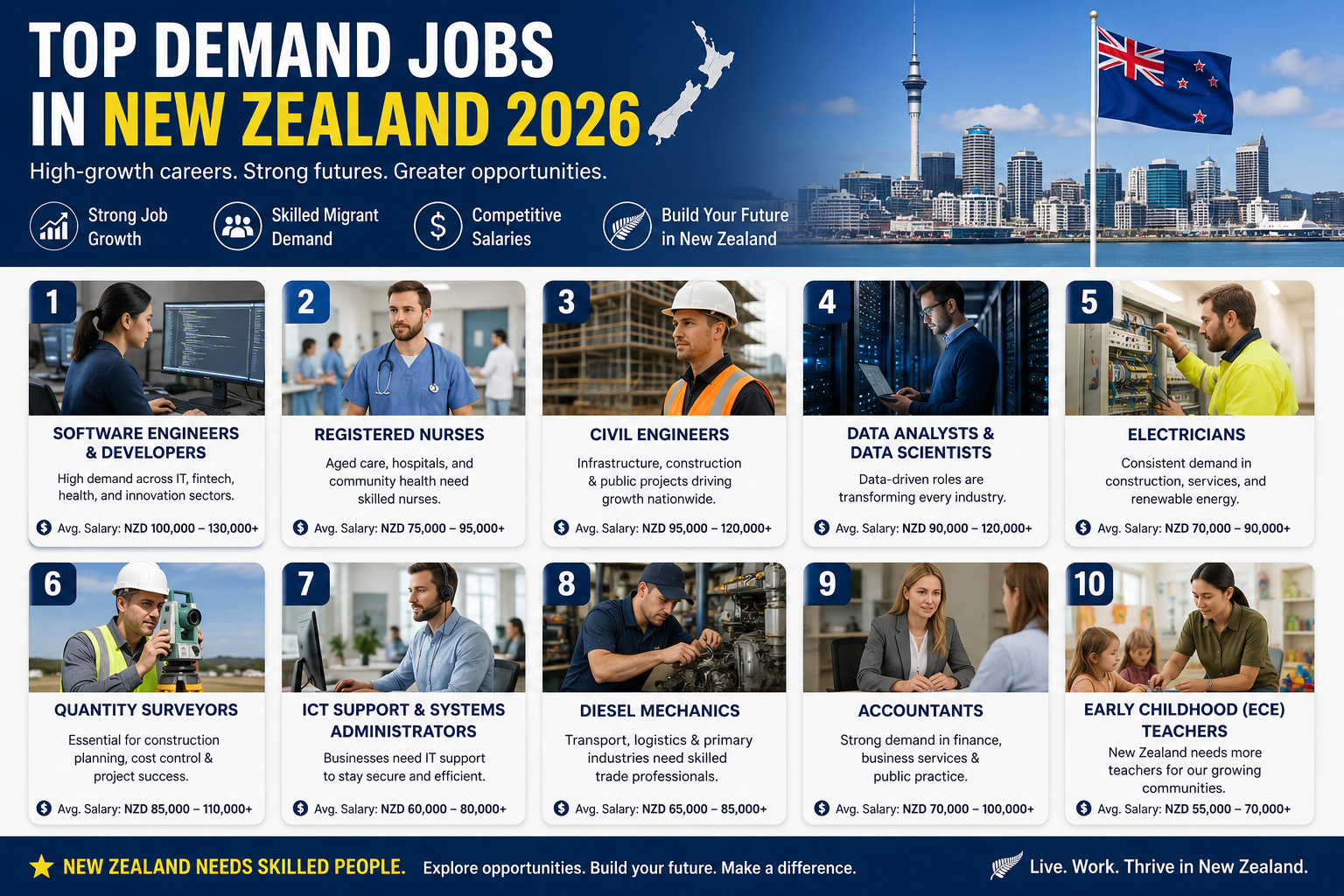 Top Jobs in Demand in New Zealand in 2026