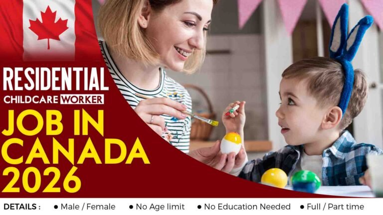 Residential Childcare Worker Job in Canada 2026
